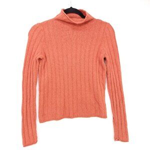 Madewell Merino Wool Alpaca Blend Mock Neck Pullover Sweater Size XXS Orange